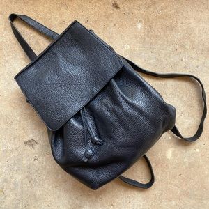 Italian Pebble Leather Backpack